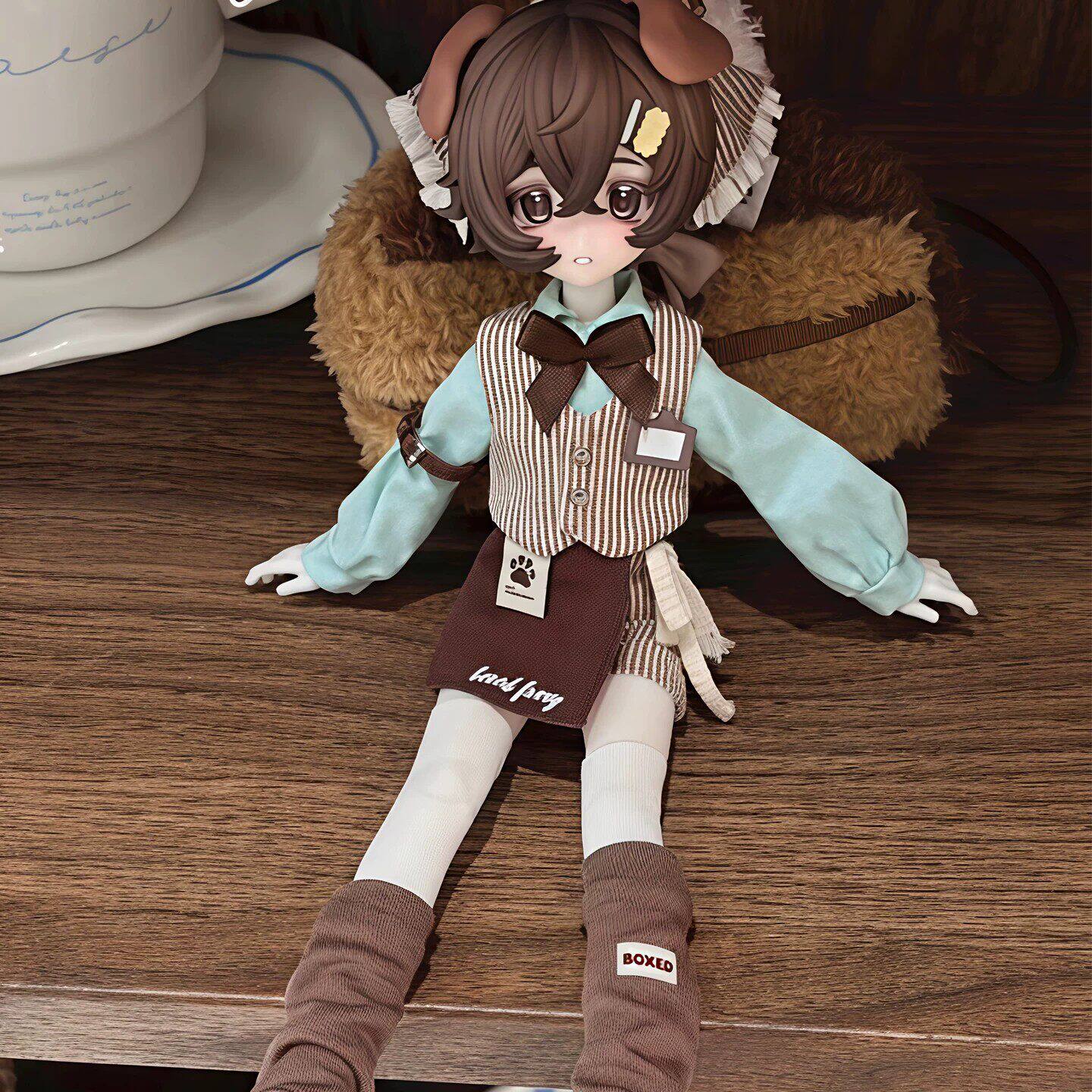 Подлинная плюшевая коробка BoxedFurry с 8-точечными шторами BJD в коробке tide play подвижная кукла периферийное украшение рабочего стола подарок