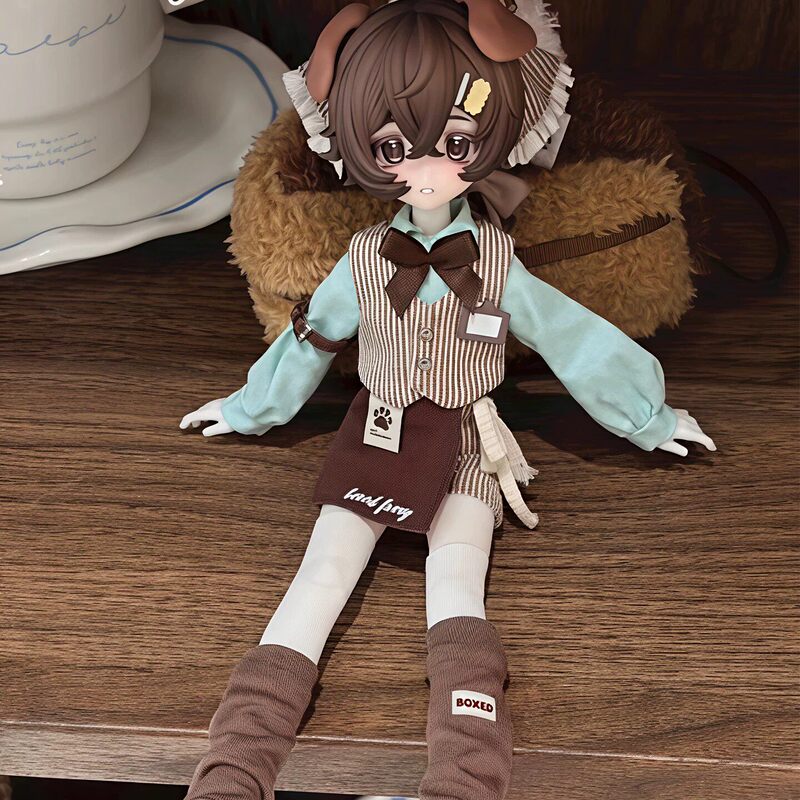 Authentic Boxedfurry Plush 8-Point Bjd Blind Box Trendy Toy Movable Doll Peripheral Desktop Ornament Gift
