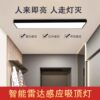 Intelligent Human Body Sensor Led Office Light Aisle Corridor Garage Radar Sound and Light Control Infrared Square Strip Light