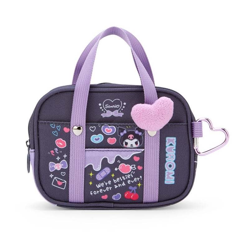 Authentic Japanese Sanrio Kuromi Decorative Tote Bag Small Handbag Storage
