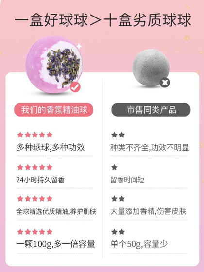 大号泡澡球浴球浴缸泡泡浴浴盐球泡澡花瓣牛奶浴儿童洗澡球沐浴球