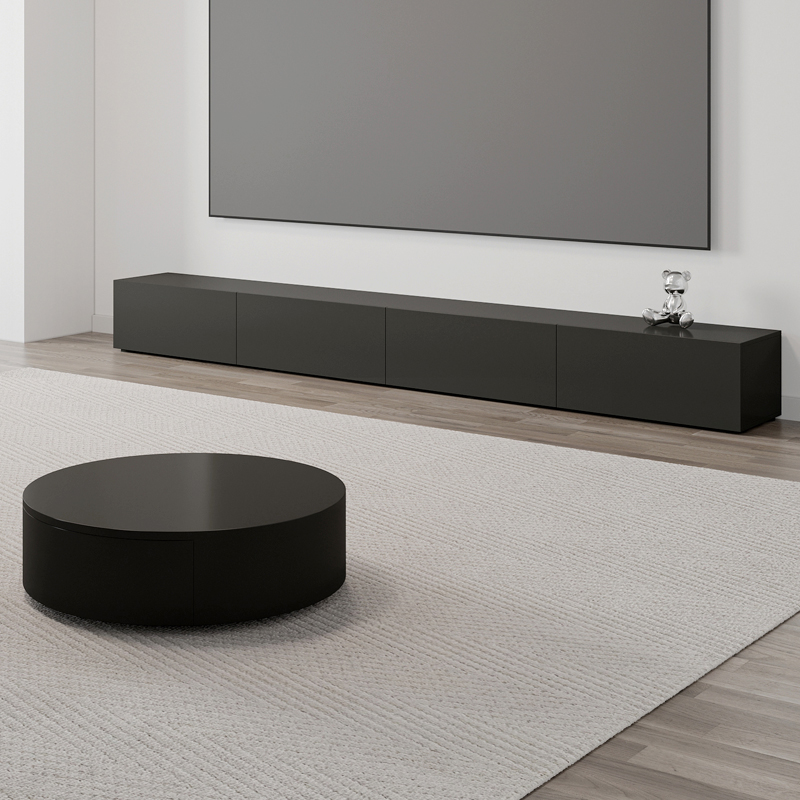 Nordic Advanced Grey TV Cabinet Extremely Brief Floor small family TV cabinet Tea Table Combo Modern Minima TV Enclosure-Taobao