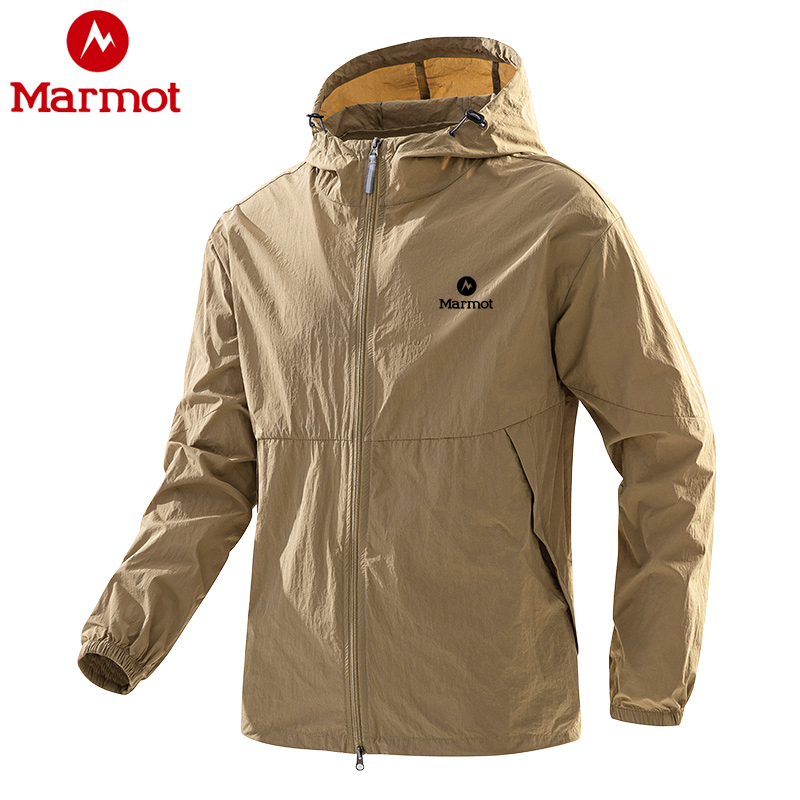 Marmot Groundhog Sun Protection Clothing Men's Summer Thin Ice Silk Skin Clothing Anti-Uv Hooded Jacket