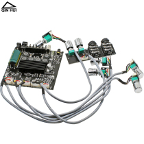 2 1 microphone microphone sound Bluetooth power amplifier board High power 2 * 50100 W Low tone gun audio amplification module