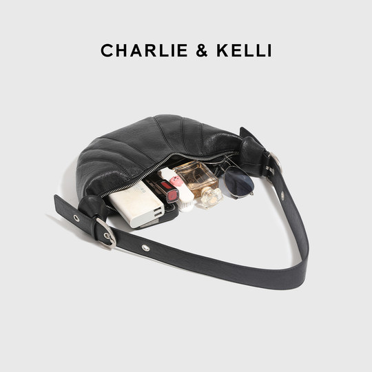 CHARLIE&KELLI bag women's 2026 new niche commuter shoulder crossbody bag high-end croissant bag