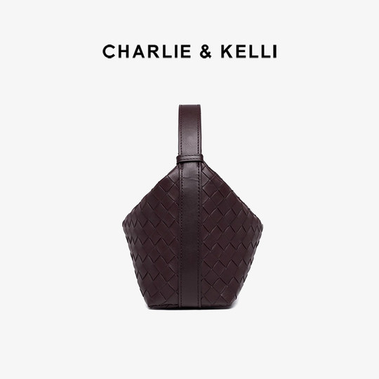 CHARLIE&KELLI women's bag 2026 new retro niche portable shoulder pillow bag commuter woven bag trend