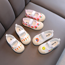 Return Force Official Flagship Store Preferential Rolls 2024 Kindergarten Indoor Little White Shoe Spring autumn new childrens baby girl