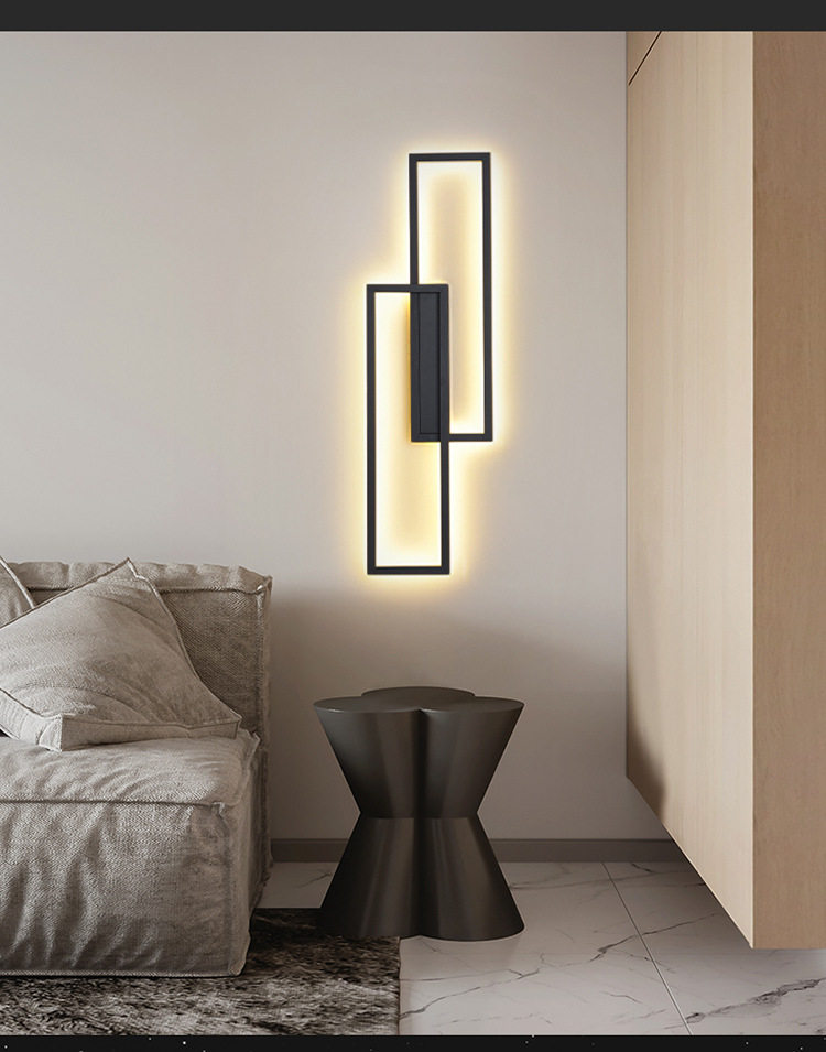 Ресторан люстра 现代简约led壁灯家用卧室床头客厅背景墙灯网红氛围超亮中山灯具 Other home