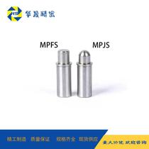 MPJS MPFS 1 5-1 5 2-1 5 3-3 4-3 5-4 Flat pin small diameter spring plunger short type