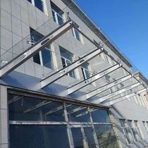 Shanghai fully welded carbon steel canopy canopy beam glass canopy bracket H-shaped corbel stainless steel beam custom special-shaped steel structure