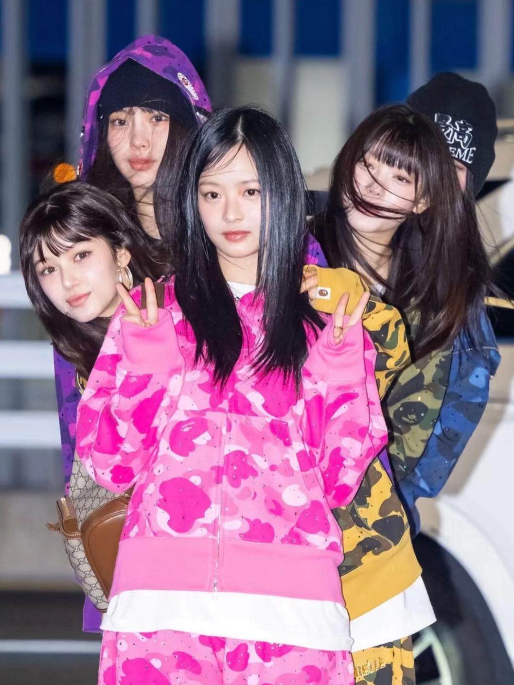アイドル newjeans hanni hoodie unisex K-POP BTS Fan-made] NewJeans 'New Jeans' Debut Member Zippered Hoodie