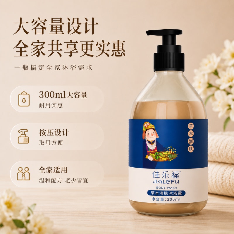 Tv Shopping Jialefu Anti-Itch Fragrance Shower Gel, Long-Lasting Fragrance, Authentic Men's and Women's Shower Gel, Daily Care