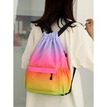 Badminton special bag sports mens and womens badminton training bag lightweight drawstring badminton backpack