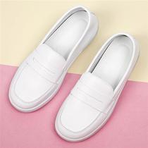 Nurse Shoes Lady Soft Bottom Breathable Health Care Not Tired Feet Flat Bottom Single Shoes White Non-slip Shoes Little White Shoes Low Heel