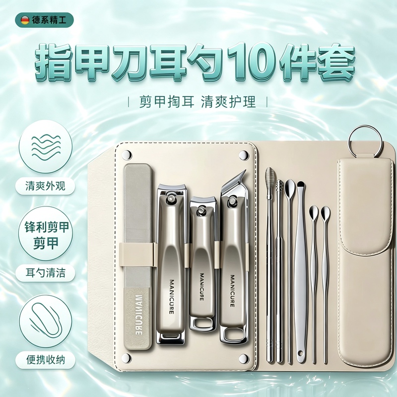 Nail Clipper Set German Portable Nail Scissors Ear Pick Home Manicure Nail Tools Portable Original Nail Clippers Nail Clipper Set German Portable Nail Scissors Ear Pick Home Manicure Nail Tools Portable Original Nail Clippers