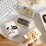 Милый мультяшный картхолдер, вместительная и большая сумка через плечо, портативный маленький кошелек для водительских прав