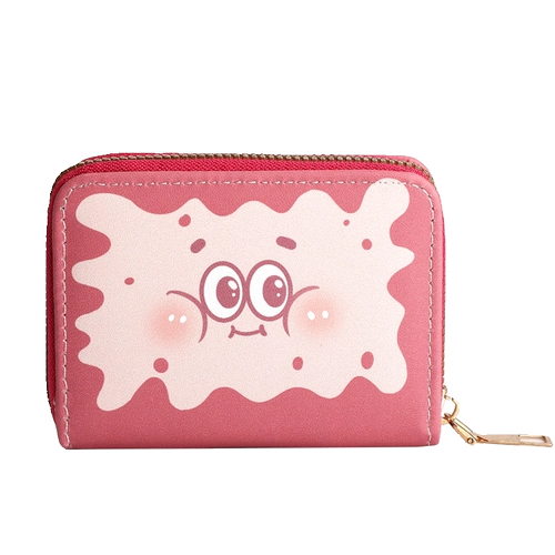 Мультяшный картхолдер, милая ультратонкая маленькая портативная сумка через плечо для водительских прав, вместительный и большой антимагнитный кошелек