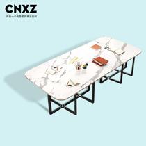 Loft conference table work table computer table negotiation table and chairs office desk simple modern large table reading room table