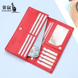 Кенгуру, длинный бумажник, кожаная модная сумка через плечо, изысканный стиль, из натуральной кожи