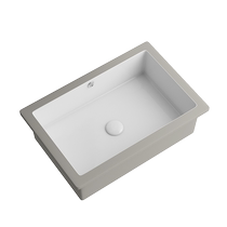 Narton size flat bottom square pelvic floor basin ceramic embedded washbasin single basin toilet wash face stone pelvis