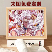 Nika Road Flight Five Gear Sea Thief Wang Cartoon Character Light Painting Small Night Light Lovers Gift Desktop Pendulum can be customized