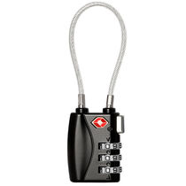 Auburn cable padlock password lock tsa overseas travel luggage backpack lock cabinet door lock drawer lock 7608