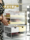 Cosmetic storage box new acrylic dustproof desktop lipstick skin care dressing table makeup brush internet celebrity makeup box