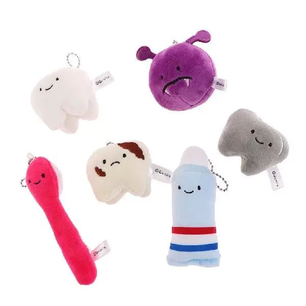 Cute Fun Plush Doll Toy Cartoon Stuffed Tooth Toothpaste