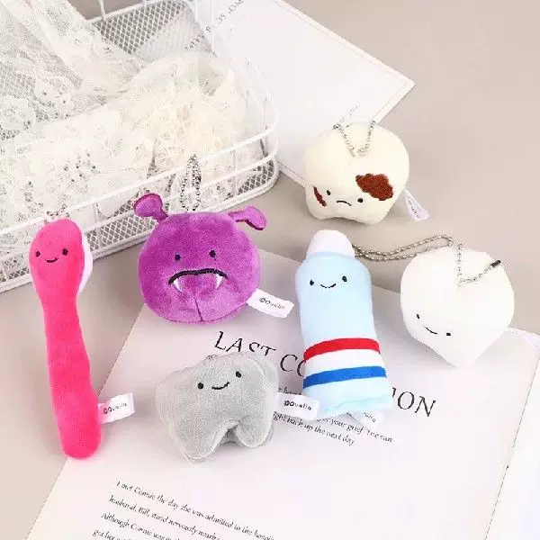 Cute Fun Plush Doll Toy Cartoon Stuffed Tooth Toothpaste