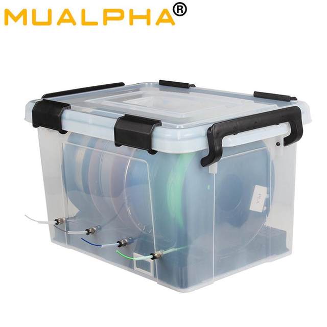 Four-disk 3D printing consumables drying box pla consumables dustproof and moisture-proof sealed drying box 1kg material plate Tuozhu A1