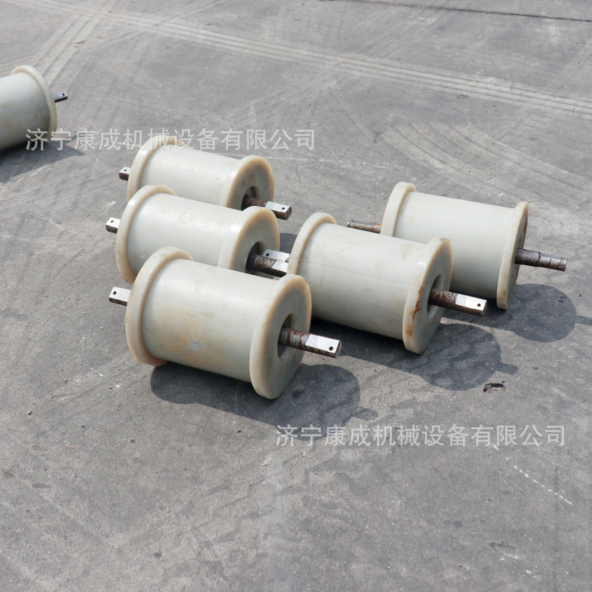 Hot selling mine wire rope polyurethane floor roller anti-static and flame resistant nylon wear-resistant roller for underground coal mines