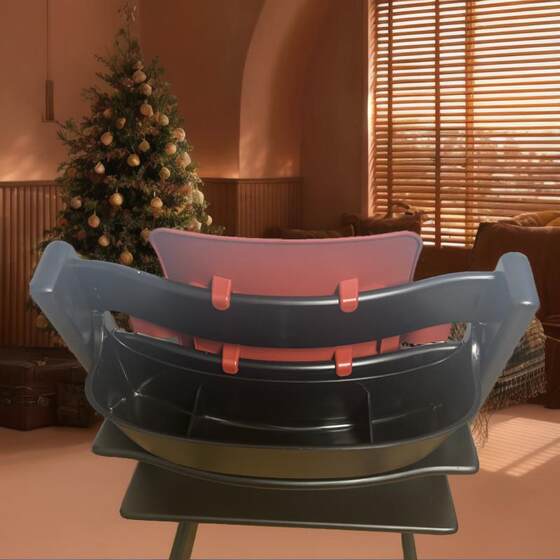 儿童餐椅收纳盒宝宝成长椅收纳盒置物架婴儿餐椅后置收纳箱仓置物