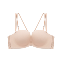 Catman womens new bra small breasts big push-up comfortable push-up comfortable front button beautiful back bra