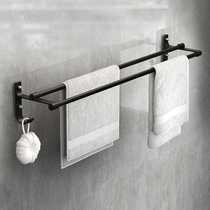 New punch-free rack for home bathroom patch towel bar space aluminum wall-mounted towel rack bathroom rack