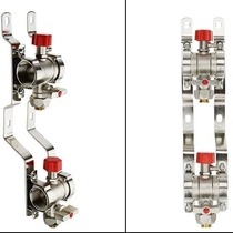 Floor heating water distributor plus one-way Youpeng pure copper 1 2-inch integrated diameter thickened 1-inch water collector floor heating household