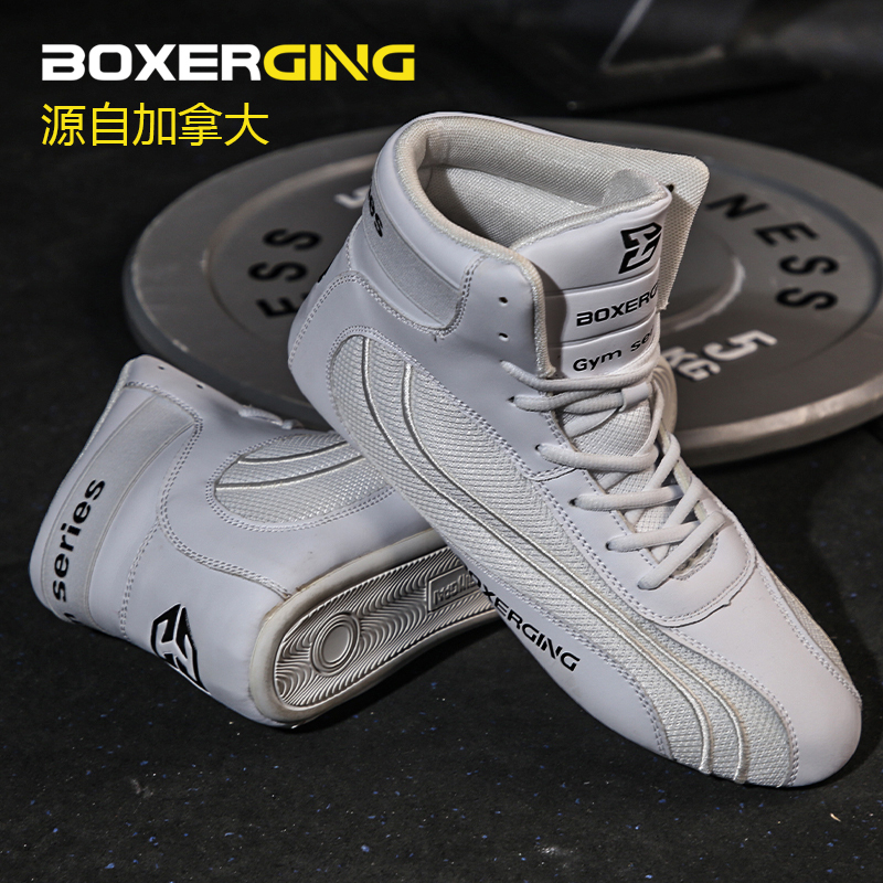 Indoor Fitness Comprehensive Training Shoes, Squat Shoes, Deadlift Shoes, Powerlifting Shoes, Boxing, Fighting, High-Top, Unisex, Adult, Sanda (Martial Arts)
