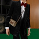 Gucci/Gucci 1995 Series Box Bag Canvas and Leather Ebony Color Mini Shoulder Bag