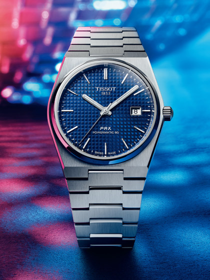 Tissot Prx Super Player Blue Dial Mechanical Watch T1374071104100