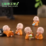 Индивидуальные внешнеторговые микро-пейзажи, креативные озорные четыре-но-дзэн, маленький монах, декоративные аксессуары, маленький новичок, автомобиль, настольный чай