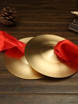 Bronze cymbals gongs and drums adult large cymbals small cymbals bright cymbals waist drum cymbals kindergarten three and a half props childrens toy cymbals