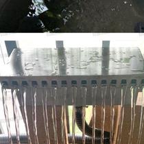 Customized flowing water curtain waterfall outlet garden stainless steel courtyard rockery water curtain landscaping water feature wall artificial overlapping water