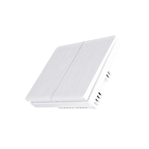 Zero delay wireless remote control switch home wiring-free smart single and double control home lights remotely attached 220v