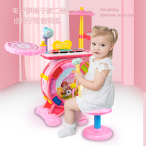 Electronic organ frame sub-drum boy girl emulation jazz drum toy Childrens baby Knocks the instrument is 3-6 years old