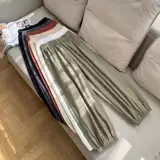 Lantern Pants Dance Cotton and Linen Sports Women's Spring a