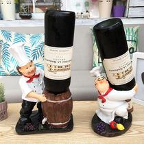 Creative bakery cafe restaurant wine rack red wine bottle rack storage wine cabinet home wine cabinet decoration ornaments