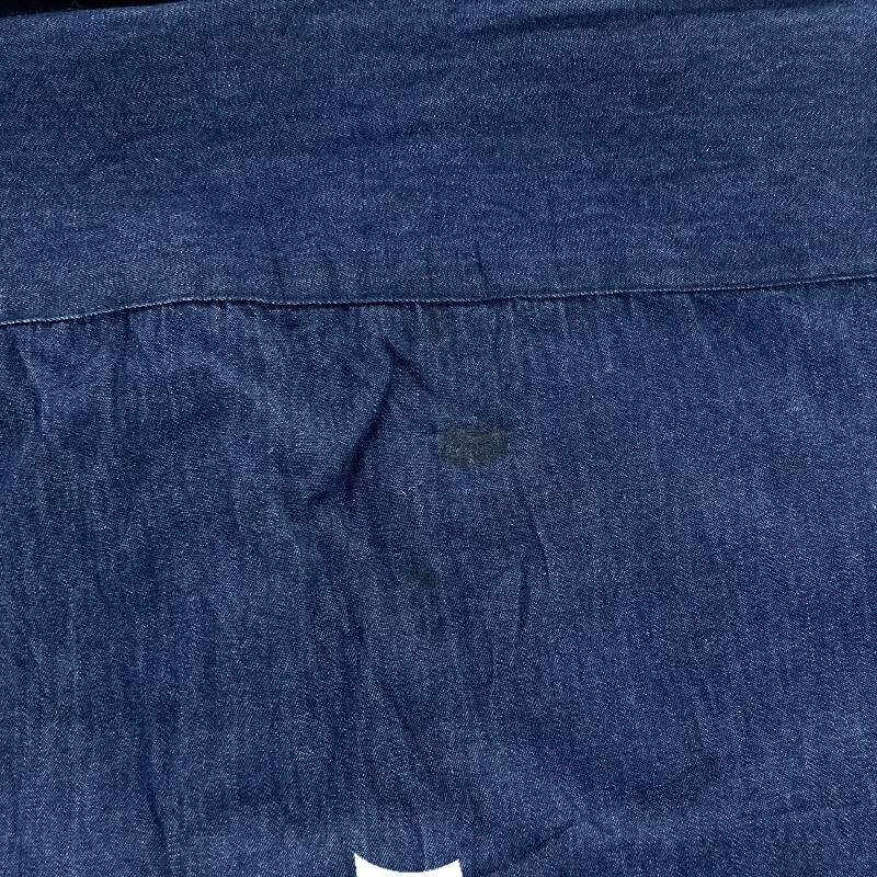 Джинсовая рубашка vintage古着美式复古阿美咔叽水洗做旧长袖日系牛仔衬衫男女n2