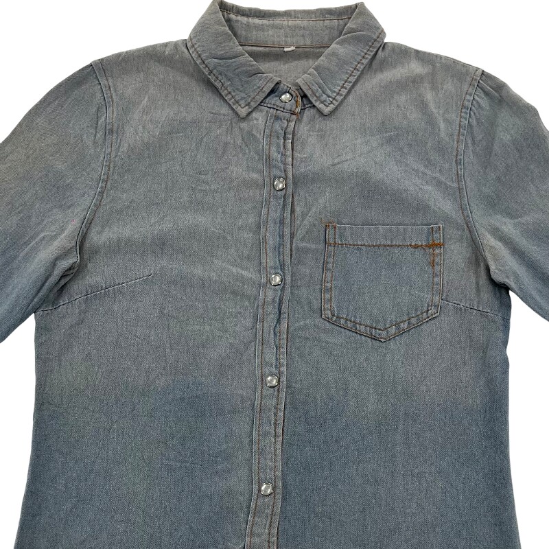 Джинсовая рубашка vintage古着美式复古阿美咔叽水洗做旧长袖日系牛仔衬衫男女n2