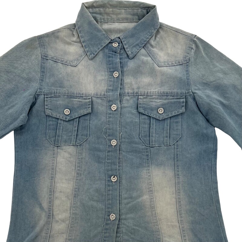 Джинсовая рубашка vintage古着美式复古阿美咔叽水洗做旧长袖日系牛仔衬衫男女n2