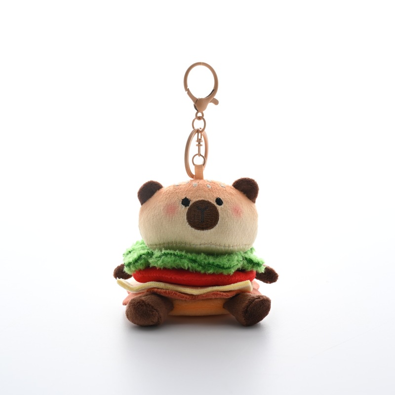 Trendy New Hamburger Dog Series Plush Toy Hamburger Cat Hamburger Bear Keychain Pendant Cute Bag Charm Trendy New Hamburger Dog Series Plush Toy Hamburger Cat Hamburger Bear Keychain Pendant Cute Bag Charm