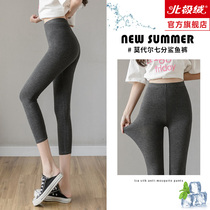 Underpants woman spring summer 2024 new hip Fitness outside wearing yoga Barbie pants slim fit grey high waisted shark pants